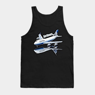 United Airlines Boeing 747 - Aviation Enthusiast Tank Top